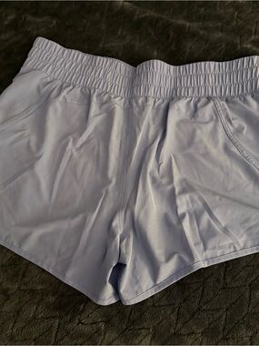 Avia Lavender Athletic Shorts with Elastic Waist